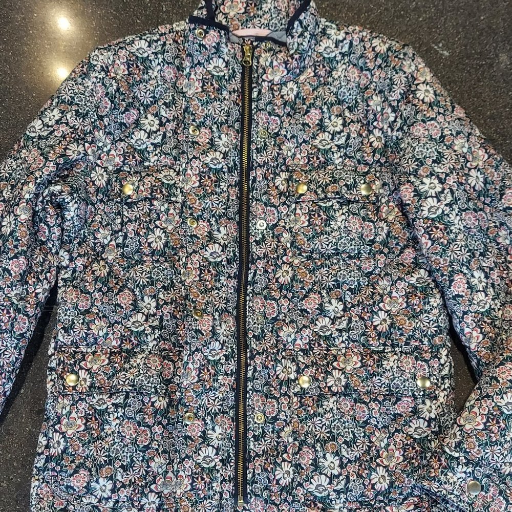 J.Crew Liberty Garden Print Quilted Downtown Field Jacket - Picture 4 of 9
